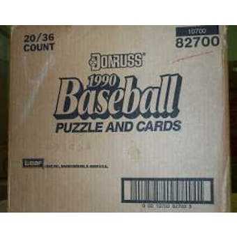 1990 Donruss Baseball Wax 20-Box Case