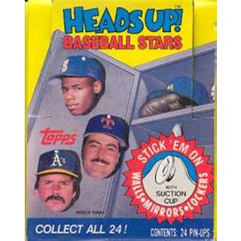 1990 Topps Heads Up Baseball Wax Box