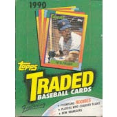 1990 Topps Traded & Rookies Baseball Wax Box