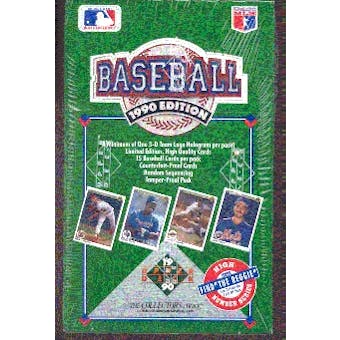 1990 Upper Deck Series 2 Baseball Wax Box (High #)
