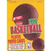 1990/91 Fleer Basketball Rack 3-Box Case