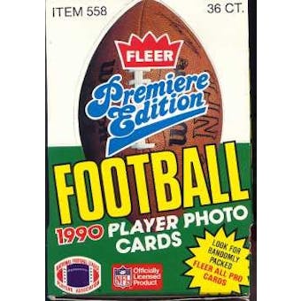 1990 Fleer Football Wax 20-Box Case