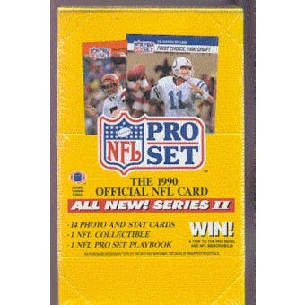 1990 Pro Set Series 2 Football Wax Box