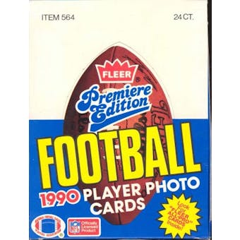 1990 Fleer Football Rack Box