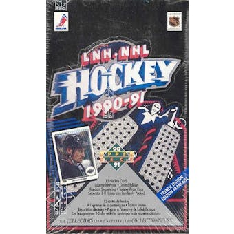 1990/91 Upper Deck French Low # Hockey Wax Box