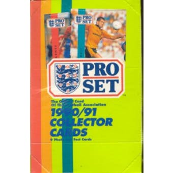1990/91 Pro Set Soccer Wax Box