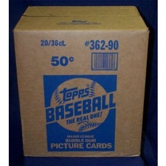 1990 Topps Baseball Wax 20-Box Case