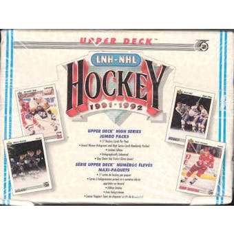 1991/92 Upper Deck English Hi # Hockey Jumbo Box
