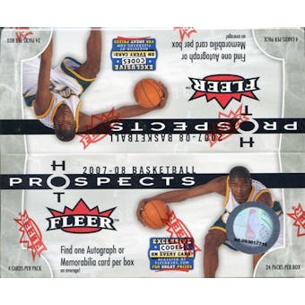 2007/08 Fleer Hot Prospects Basketball Retail 24-Pack Box