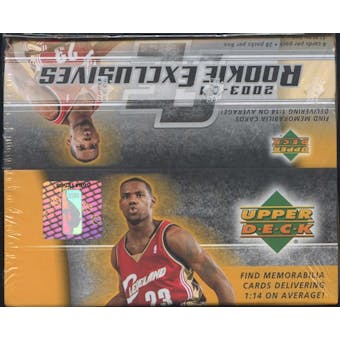 2003/04 Upper Deck Rookie Exclusives Basketball 28-Pack Box