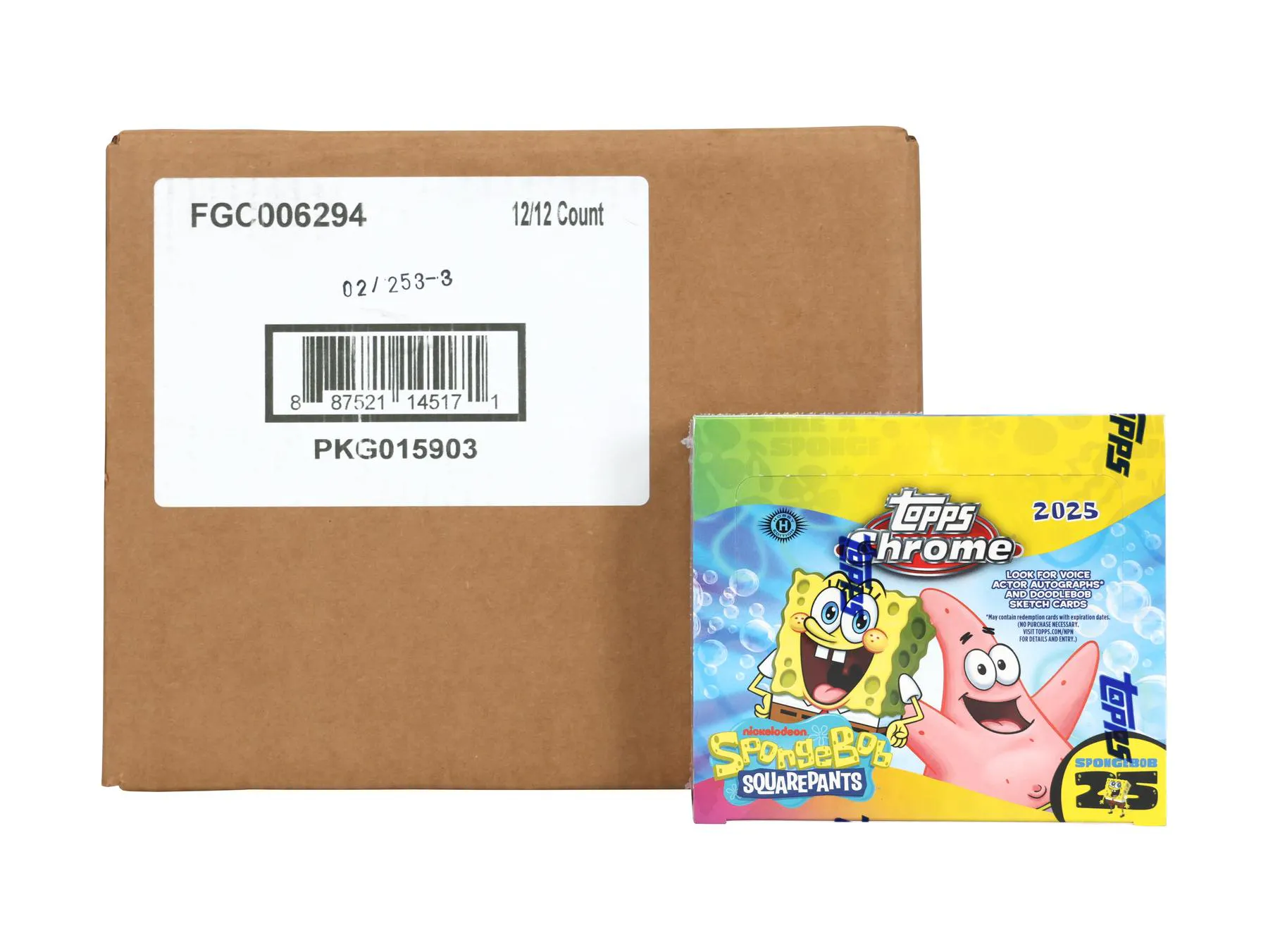 spongebob topps chrome booster box 2025 SquarePants 25th Anniversary Hobby 1Collectibles Topps and SpongeBob reunite to celebrate 25 years of everyones favorite little square dude with 2025 Topps Chrome SpongeBob SquarePants 25th Anniversary 2025 Topps Chrome 25th Anniversary