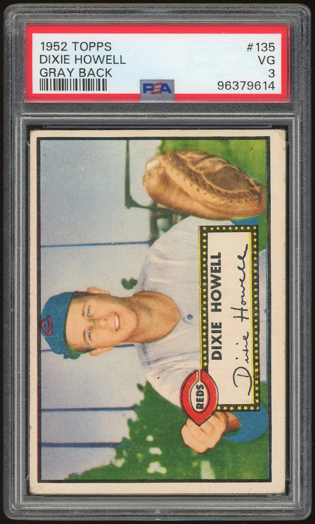 1952 Topps #135 Dixie Howell Gray Back PSA 3 *9614 (Reed Buy) | DA Card ...