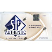 2010 Upper Deck SP Authentic Football Hobby Box