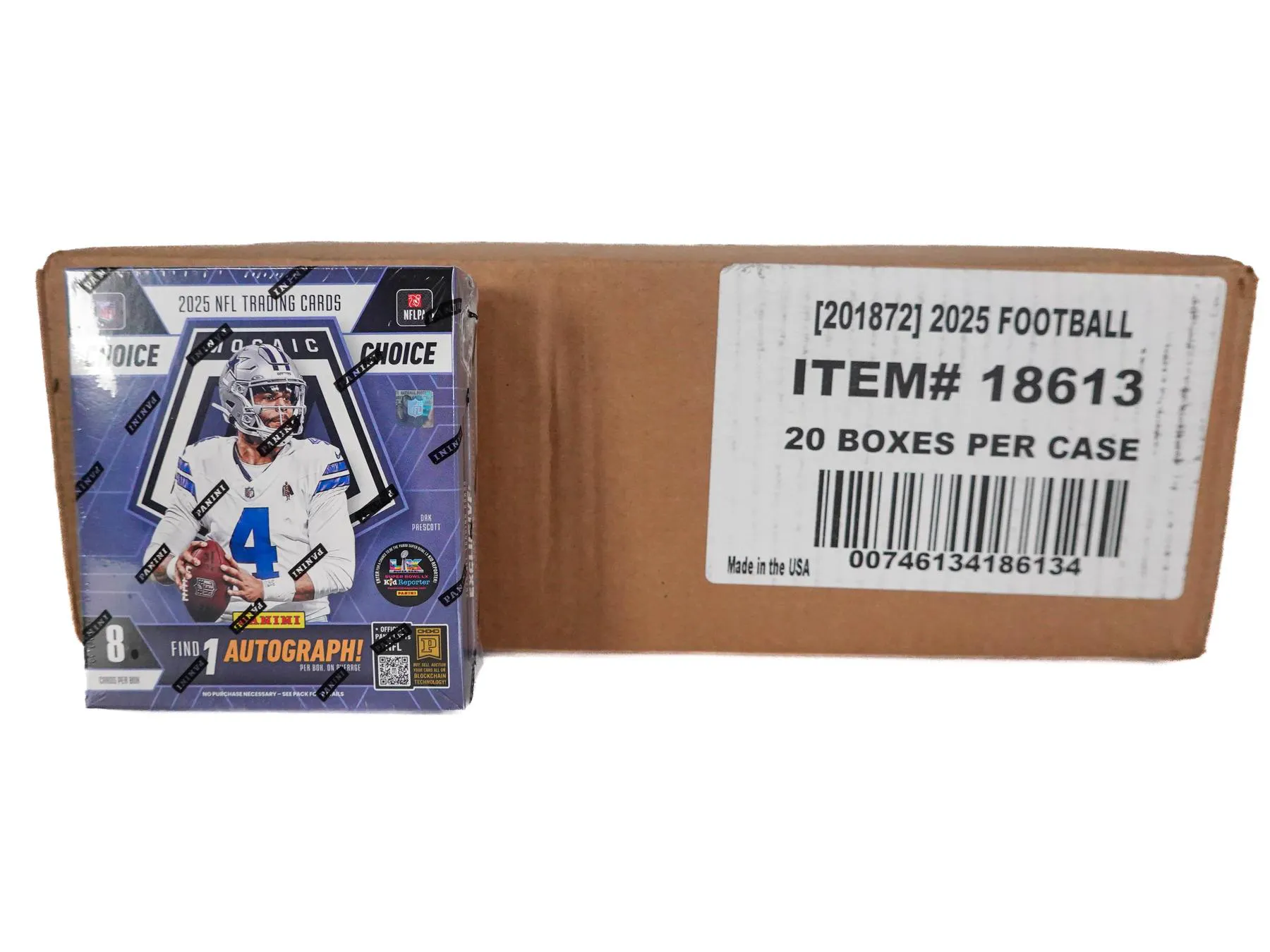 2025 Panini Mosaic Choice Football 20-Box Case 2025 Panini Mosaic Choice Football 20-Box Case