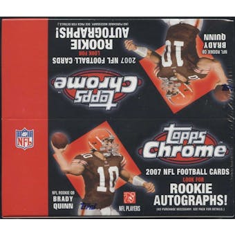 2007 Topps Chrome Football 24-Pack Box