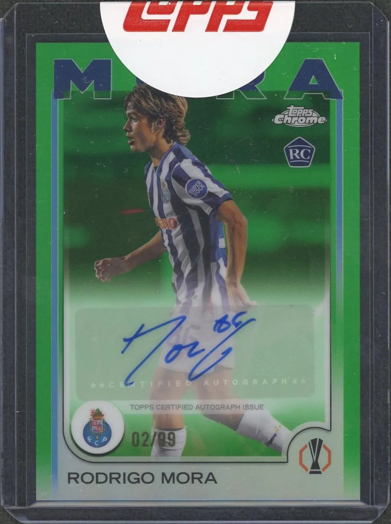 2025/26 TOPPS DECO Ucc Rodrigo Mora /99 Blue Prodigy Fc Porto EUR 10,50 - FR 2025/26 TOPPS DECO Ucc Rodrigo Mora /99 Blue Prodigy Fc Porto EUR 10,50 - FR