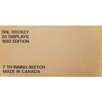 1991/92 7th Inning Sketch OHL Tomorrows Stars Today Hockey Hobby 20 Box Case