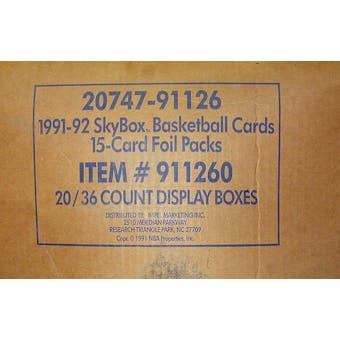 1991/92 Skybox Series 1 Basketball Hobby 20-Box Case