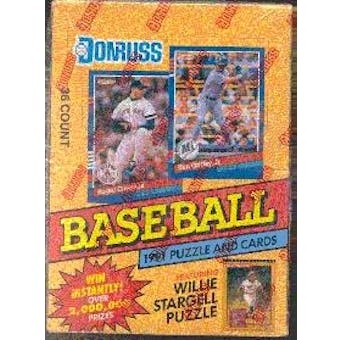 1991 Donruss Series 1 Baseball Wax Box