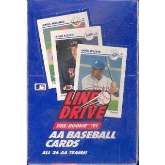 1991 Line Drive Double A (AA) Baseball Wax Box