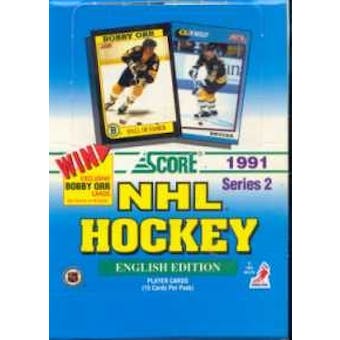 1991/92 Score Canadian English Series 2 Hockey Hobby Box