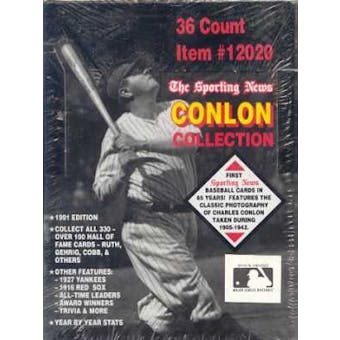 1991 Conlon Collection Baseball Wax Box