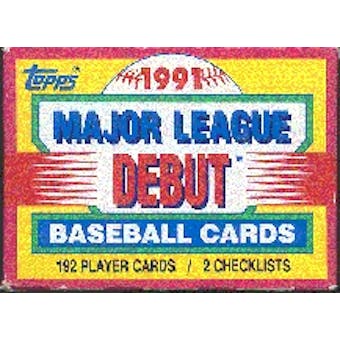 1991 Topps Debut Baseball Factory Set