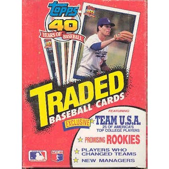 1991 Topps Traded & Rookies Baseball Wax Box