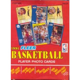 1991/92 Fleer Basketball Series 1 Rack Box
