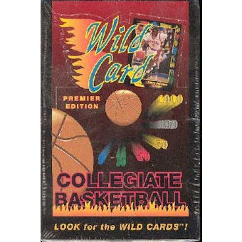 1991/92 Wild Card Collegiate Basketball Hobby Box