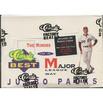 1991 Classic Best Minors Baseball Jumbo Box