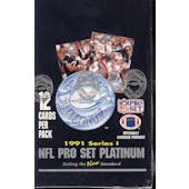 1991 Pro Set Platinum Series 1 Football Wax Box