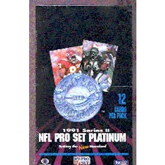 1991 Pro Set Platinum Series 2 Football Wax Box