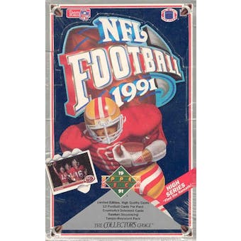 1991 Upper Deck Hi # Football Wax Box