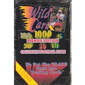 1991 Wild Card Collegiate Football Hobby Box