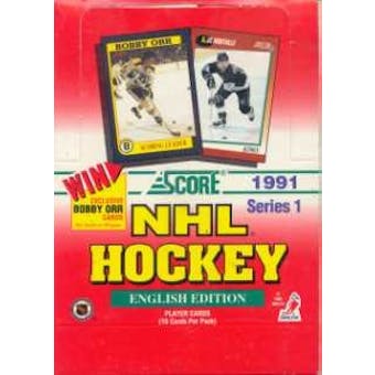 1991/92 Score Canadian English Series 1 Hockey Hobby Box