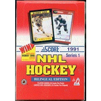 1991/92 Score Canadian Bilingual Series 1 Hockey Hobby Box