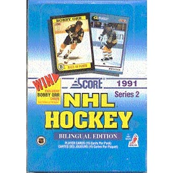 1991/92 Score Canadian Bilingual Series 2 Hockey Hobby Box