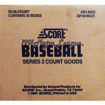 1991 Score Series 2 Baseball Wax Case