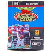 1991 Topps Stadium Club Series 2 Baseball Wax Box