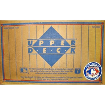1991 Upper Deck Low # Baseball 20-Box Wax Case