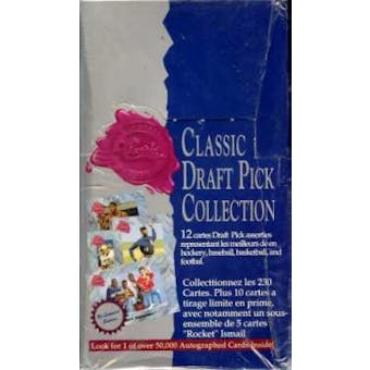 1991 Classic Draft Pick Collection Hobby Box (Bi-Lingual)