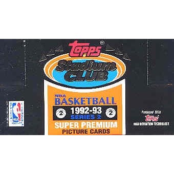 1992/93 Topps Stadium Club Series 2 Basketball Jumbo Box