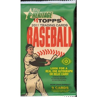 2011 Topps Heritage Baseball Hobby Pack