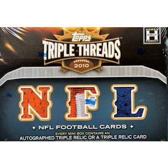 2010 Topps Triple Threads Football Hobby Mini Box