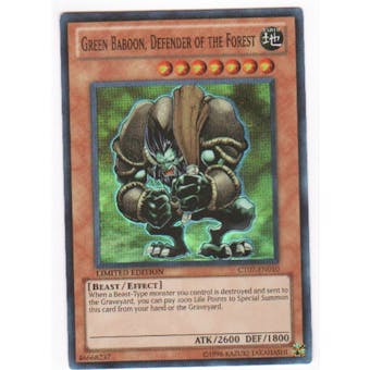 Yu-Gi-Oh Limited Edition Tin Green Baboon, Defender of the Forest Super Rare