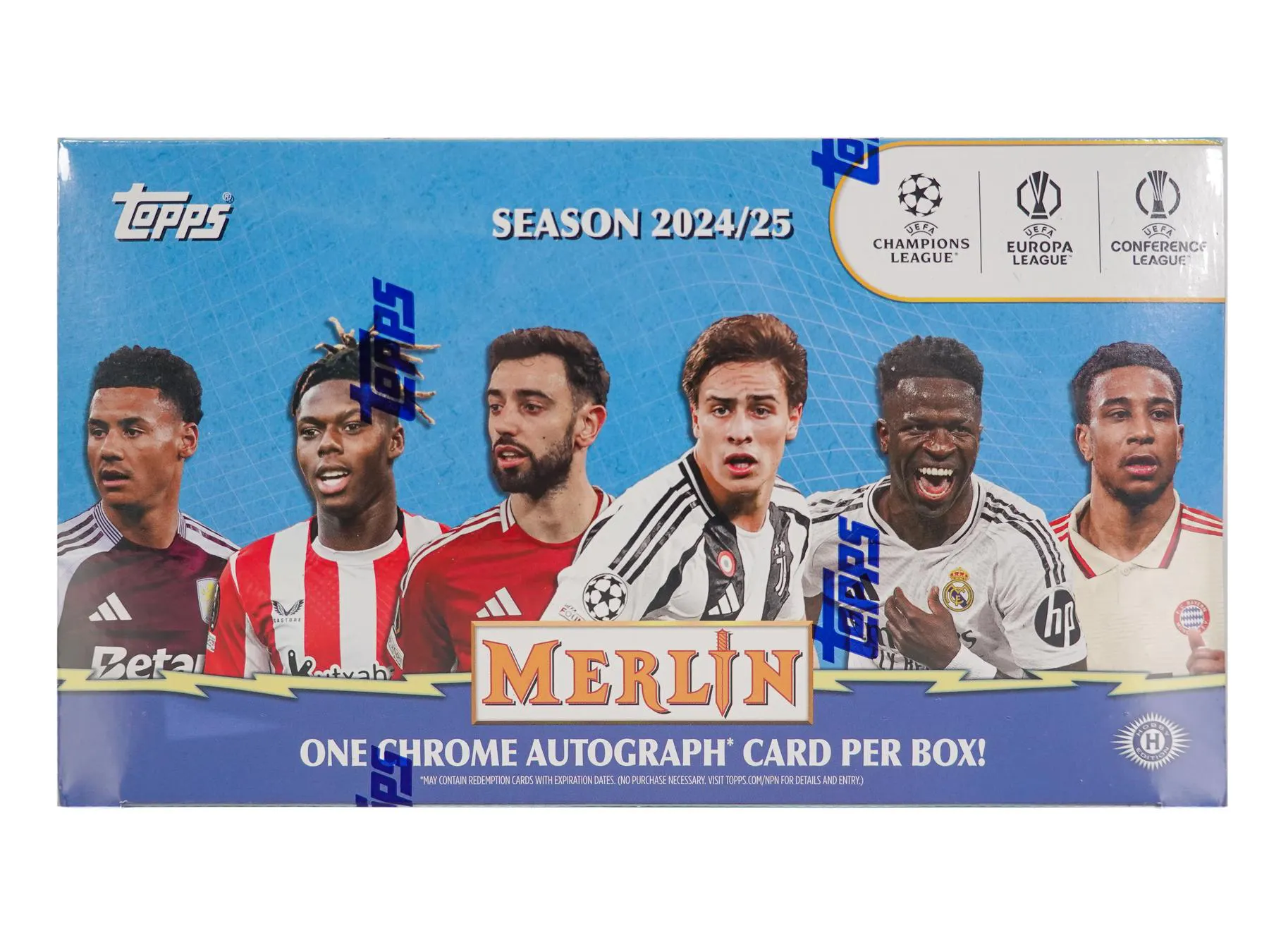 2024/25 Topps Chrome Merlin UEFA Club Competitions Soccer Hobby Box ...