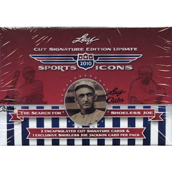 2010 Leaf Sports Icons Cut Signature Edition Update Hobby Box