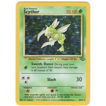Pokemon Jungle Single 1st Edition Scyther 10/64