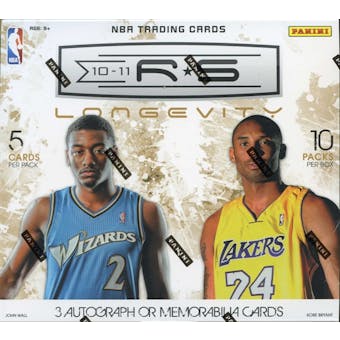 2010/11 Panini Rookies & Stars Longevity Basketball Hobby Box